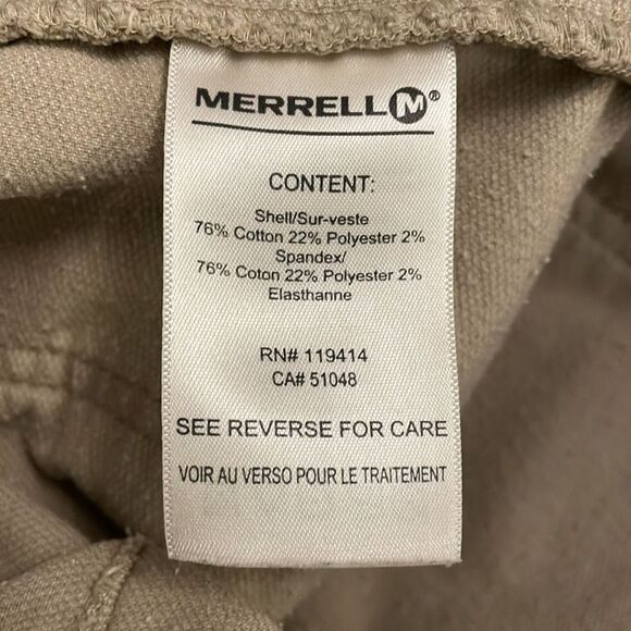 Merrell Tan Khaki Corduroy Straight Short Skirt Womens 6 Casual - Picture 8 of 11